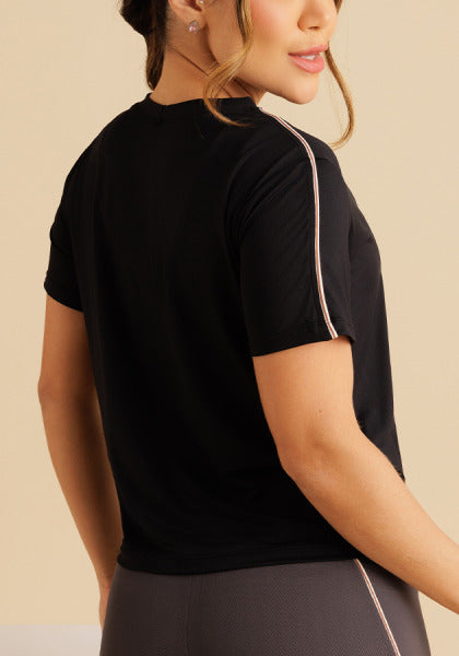 CAMISETA MANGA CURTA COM VIVO