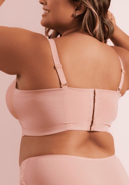 Sutiã Top Cropped em Renda com Bojo Macio Belle Femme