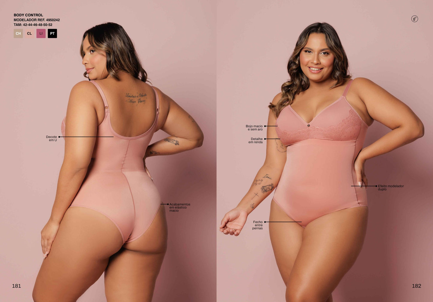 Modelador Com Bojo Sem Aro e Detalhe Em Renda Body Control