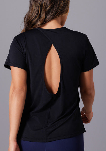 Blusa com Recorte Vazado nas Costas