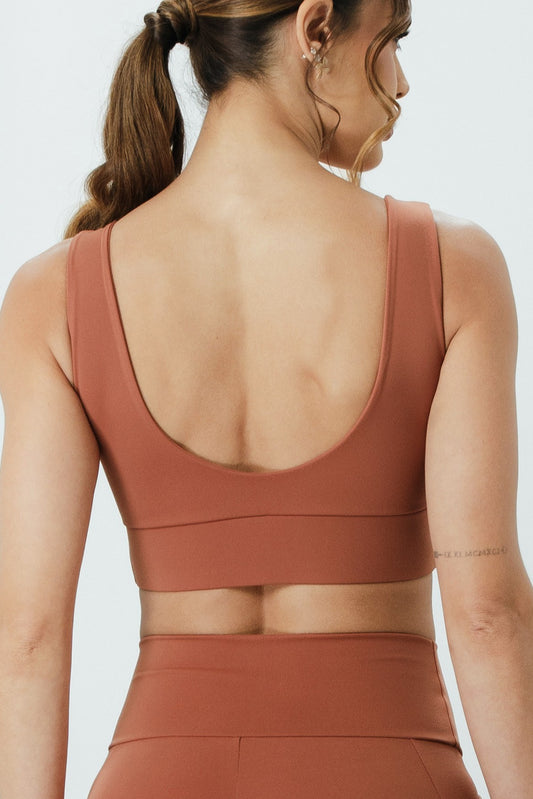 Top com Decote em V Soft Motion