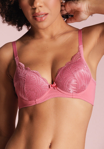 Sutiã Meia-Taça em Renda com Laterais Largas Essencial
