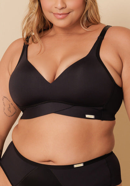 Sutiã Soft Sem Aro Transpassado Basic