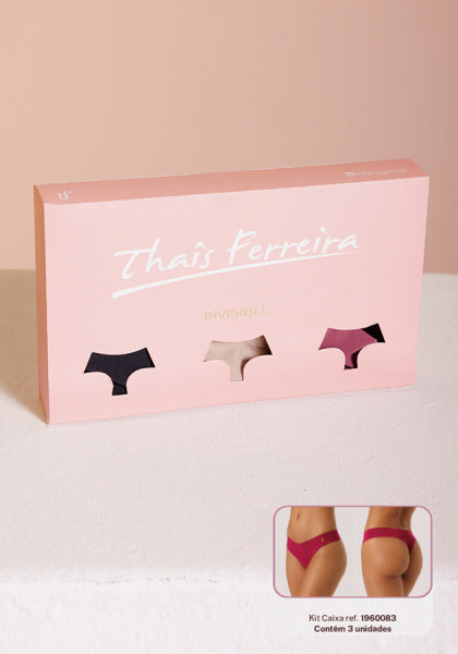 Kit Caixa- 3 Calcinhas Fio Dental Light Sensation