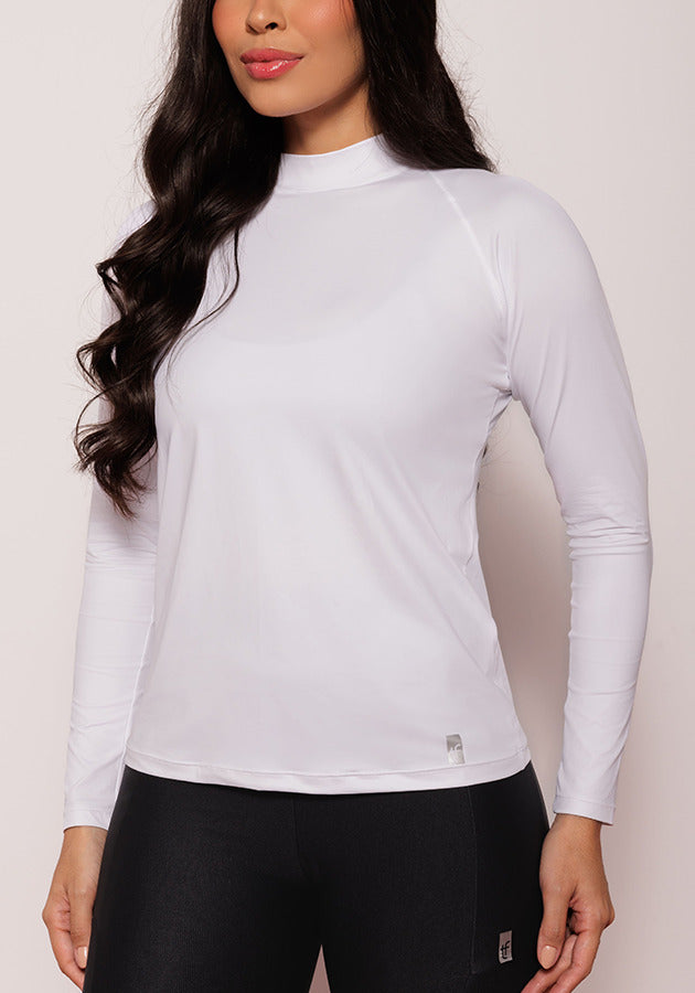 Blusa Manga Longa com Recortes Anatômicos UV