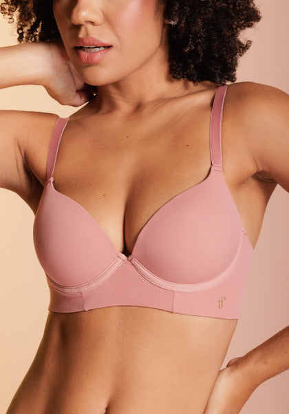Sutiã Meia-Taça Com Laterais Largas e Duplas Light Sensation
