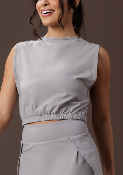 Blusa Cropped Side Open Bold