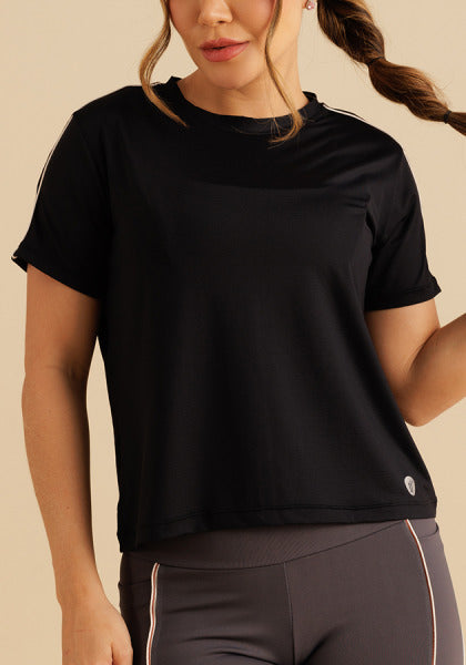 CAMISETA MANGA CURTA COM VIVO