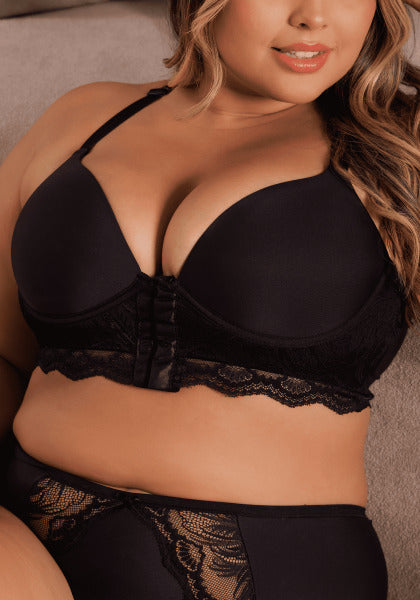 Sutiã Nadador Com Detalhe Em Renda Belle Femme