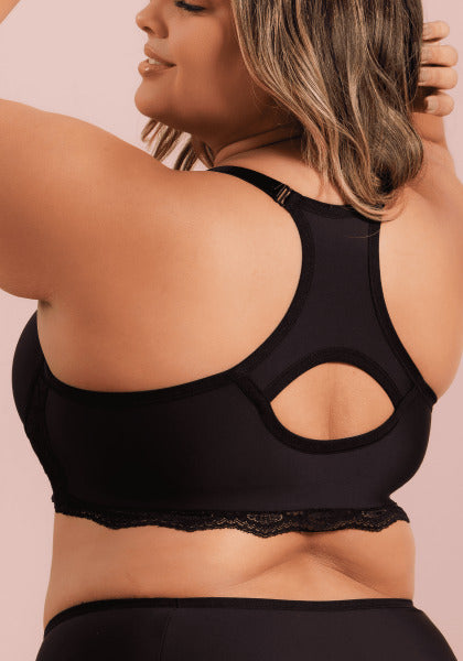 Sutiã Nadador Com Detalhe Em Renda Belle Femme