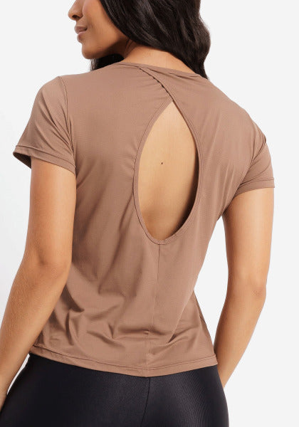 Blusa com Recorte Vazado nas Costas