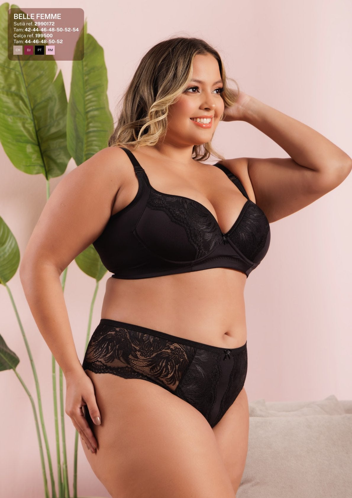 Calcinha Laterais Largas em Microfibra, Renda e Tule