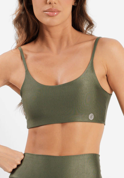 Top Alças Finas Torcido Infinity