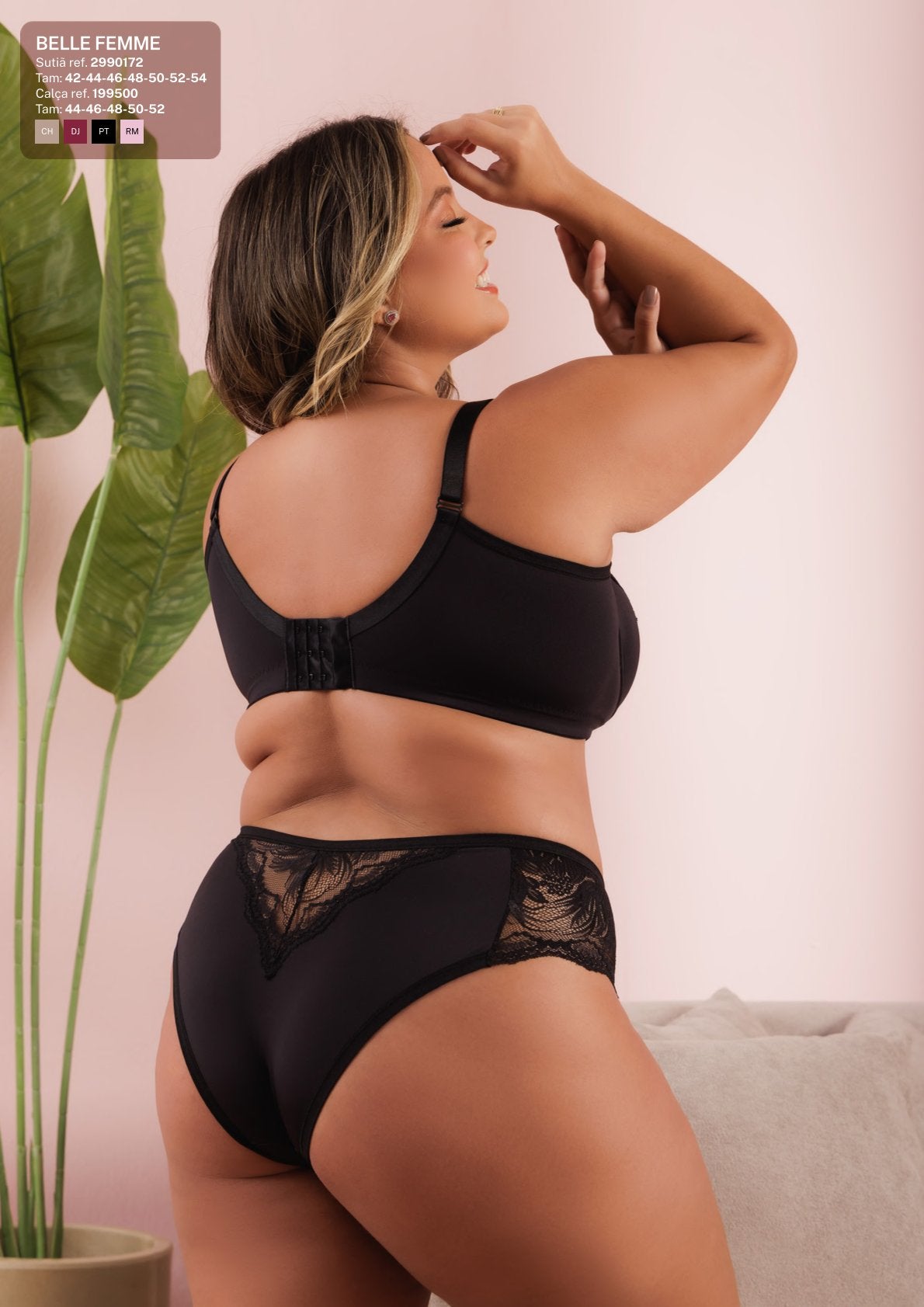 Calcinha Laterais Largas em Microfibra, Renda e Tule