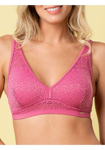 Sutiã Triangular Em Laise e Microfibra Fresh
