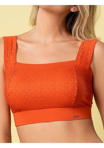 Top Reto Em Laise e Microfibra Fresh